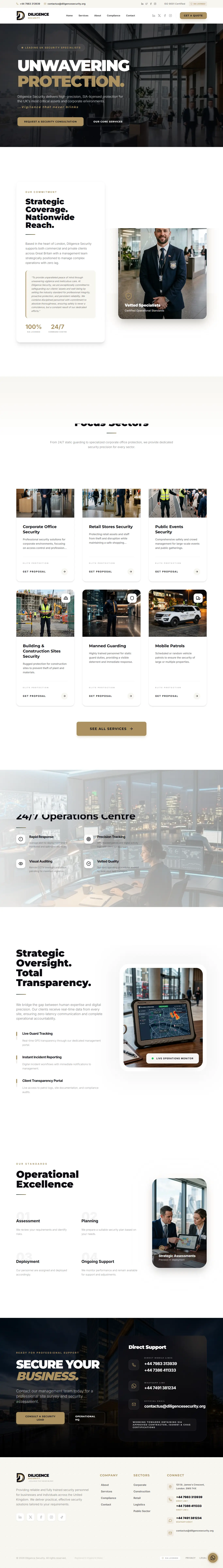 Diligence Security full page