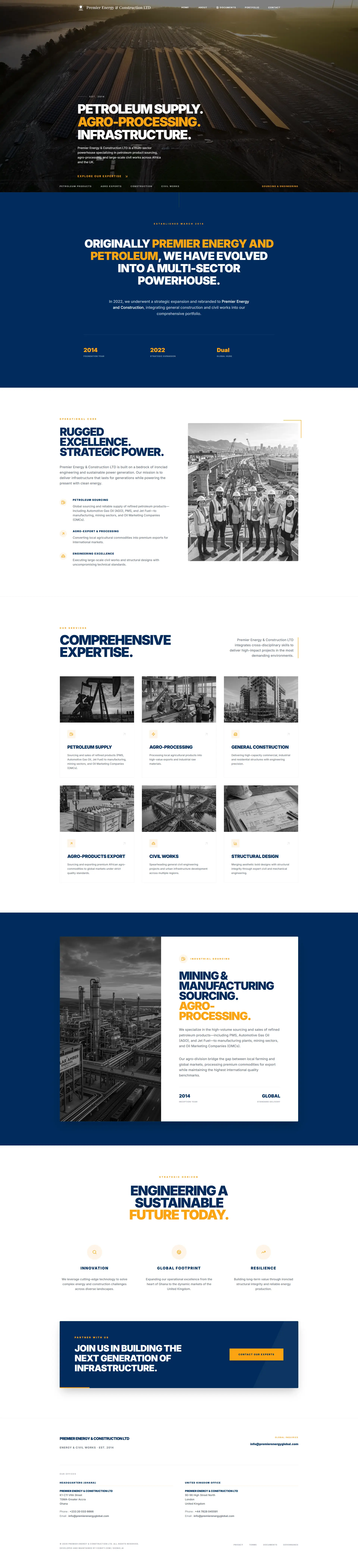 Premier Energy & Construction full page