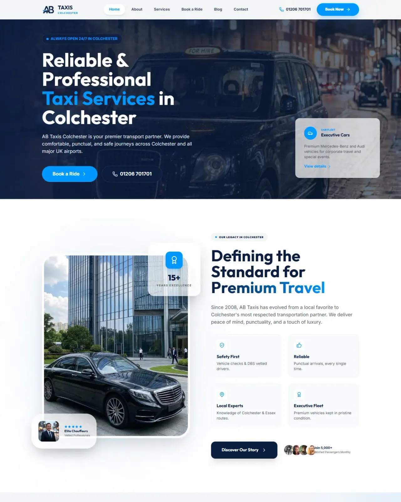 AB Taxis Colchester project preview