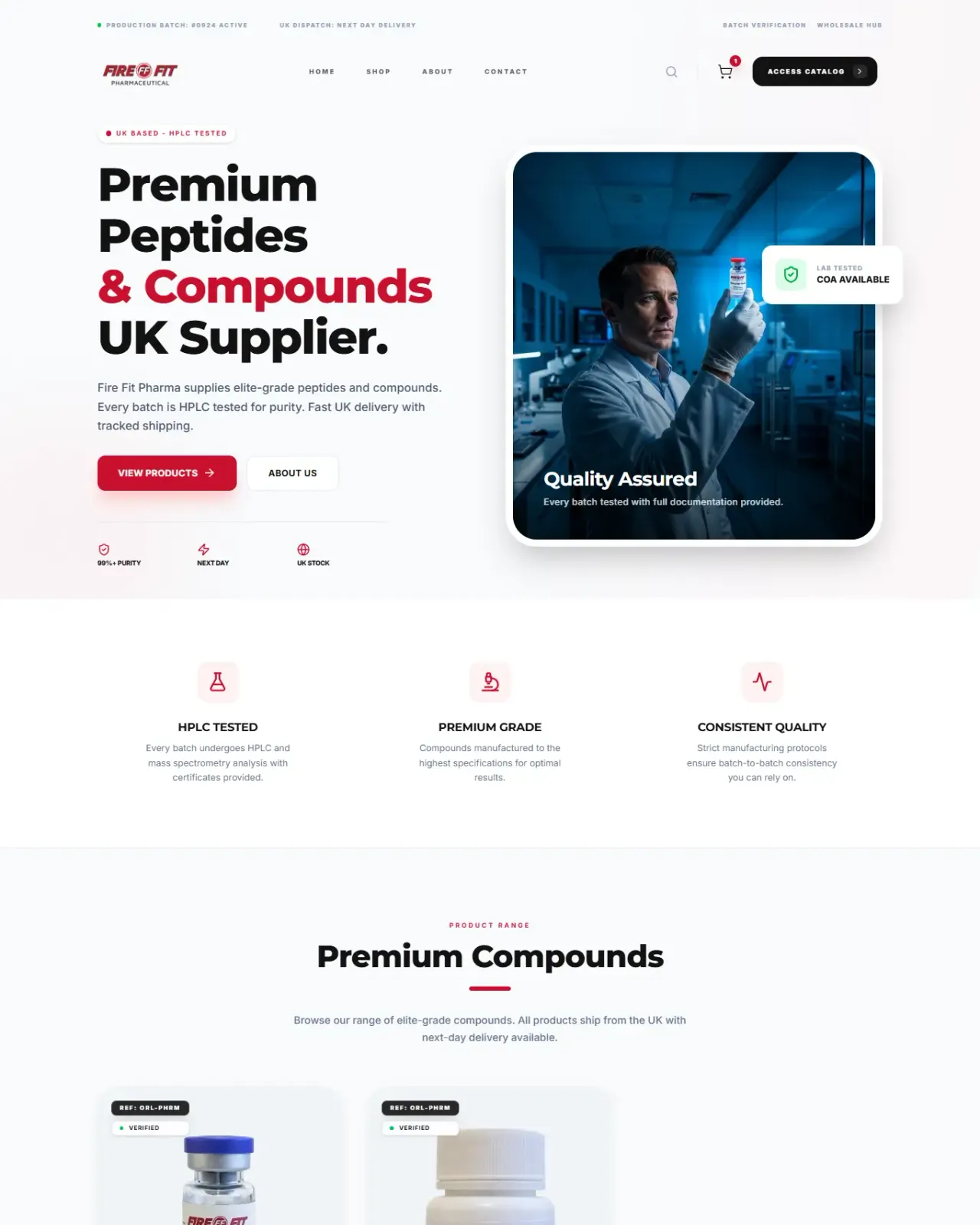 Fire Fit Pharma project preview