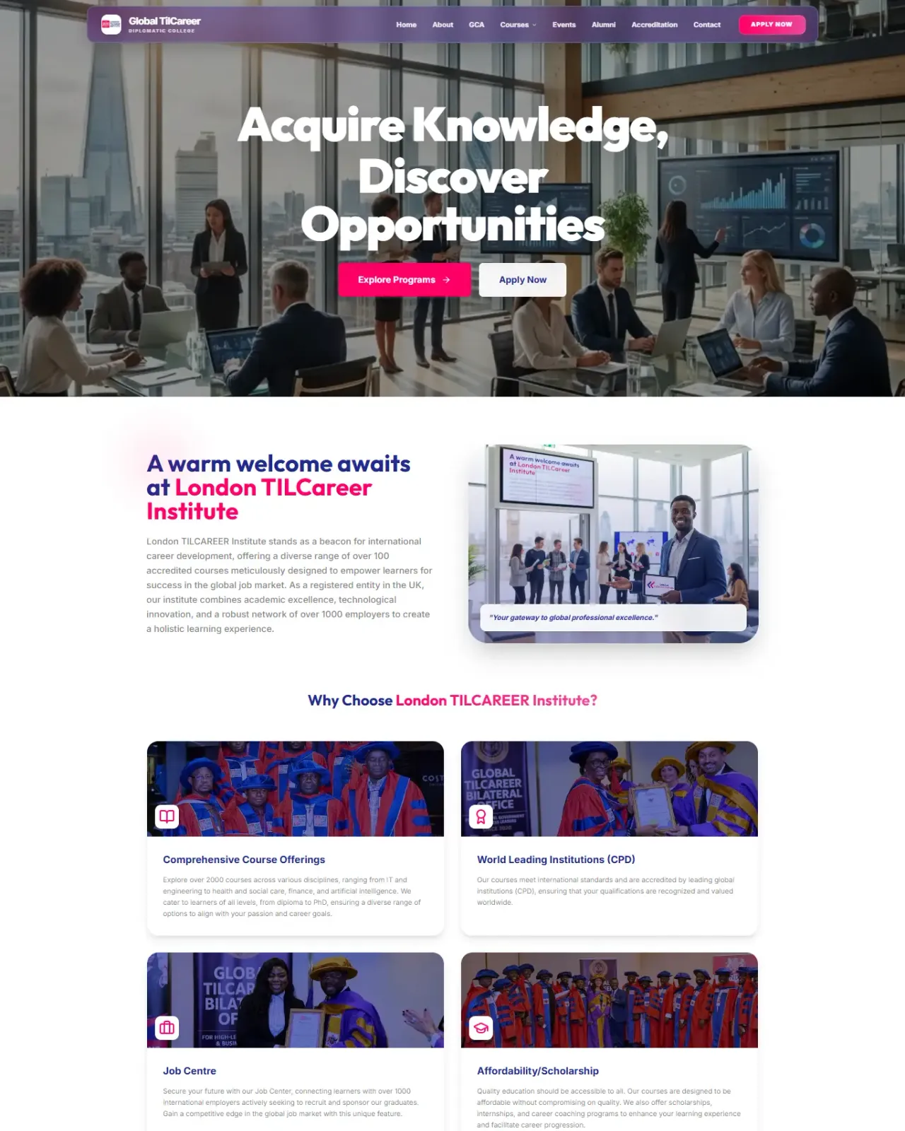 Global TIL Career project preview