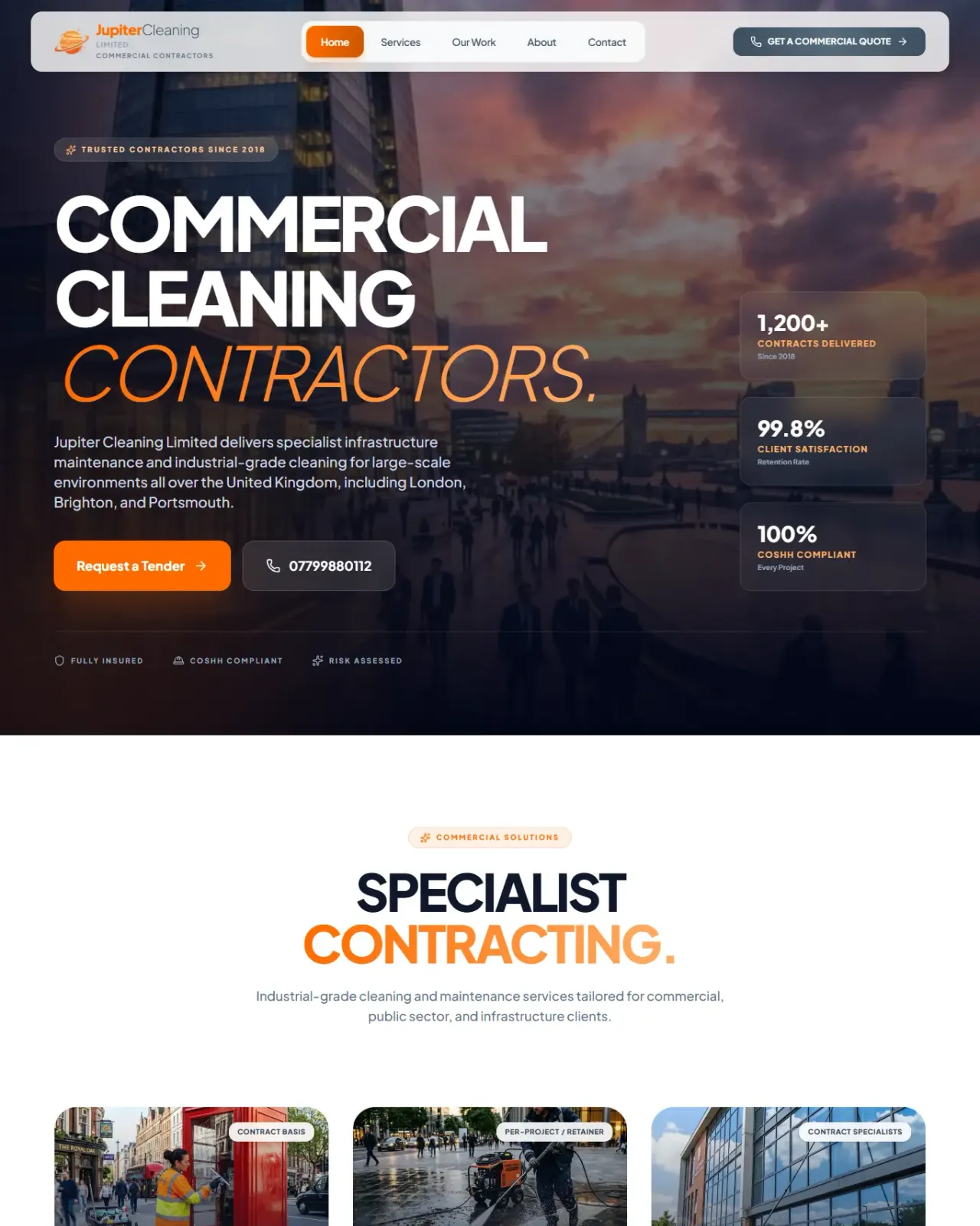 Jupiter Cleaning Limited project preview