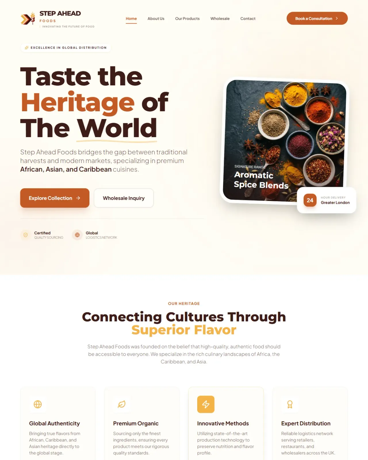 Step Ahead Foods project preview