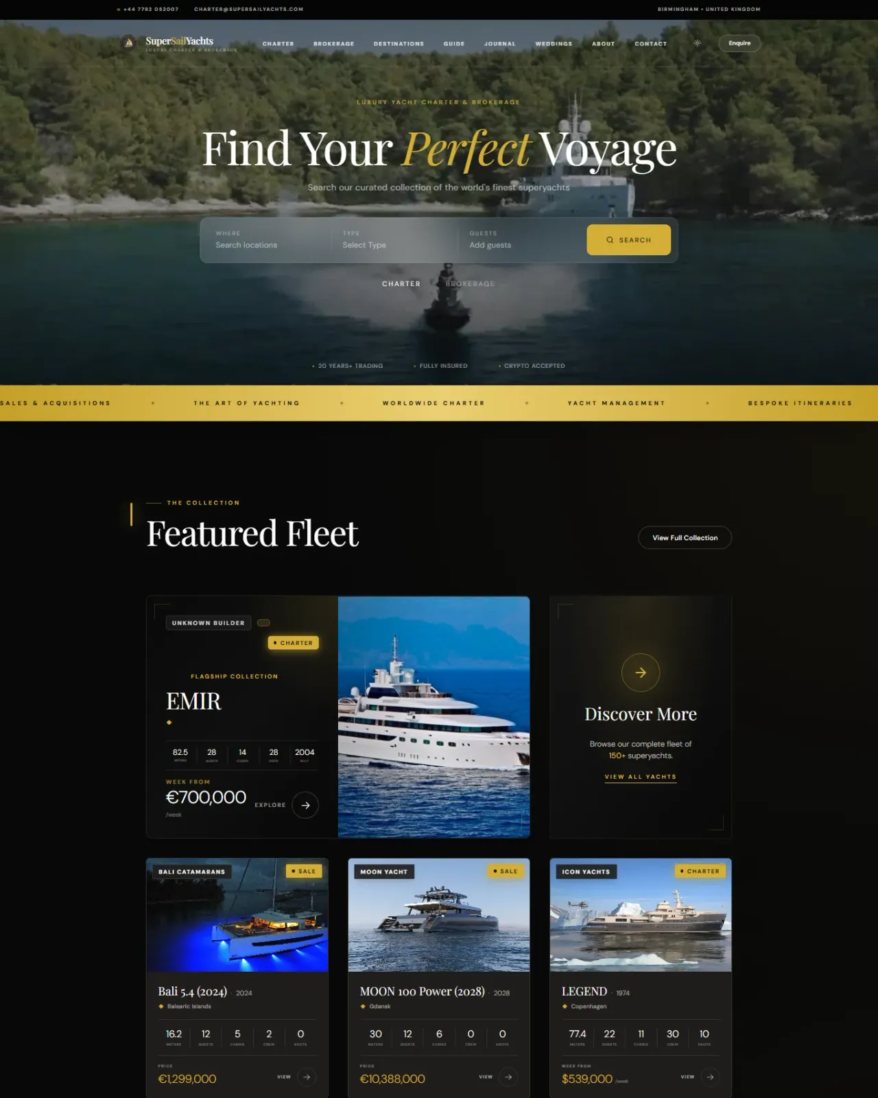 SuperSailYachts portfolio preview
