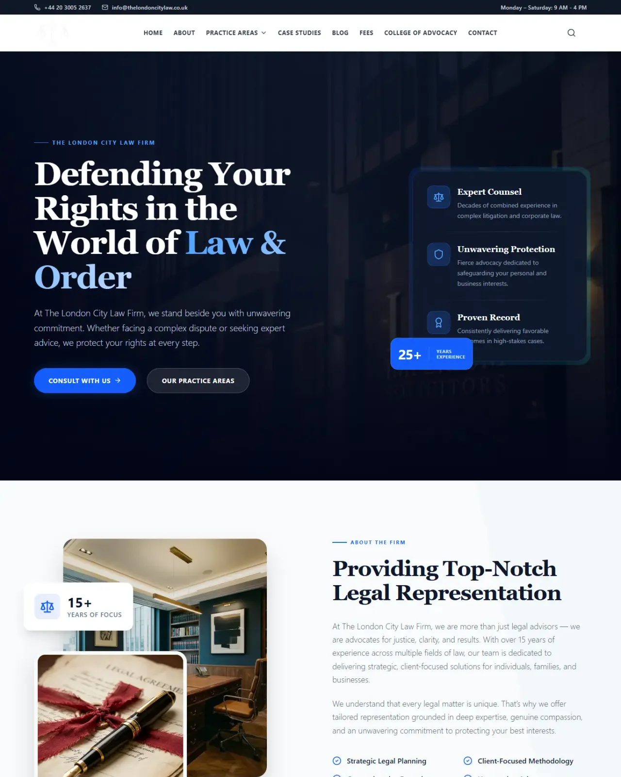 The London City Law project preview