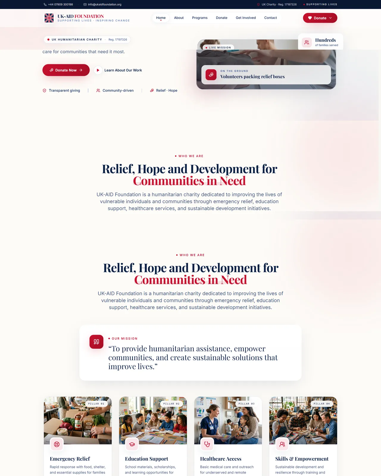 UK Aid Foundation project preview